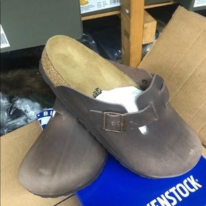 Birkenstock Boston clogs unisex Habanna Leather